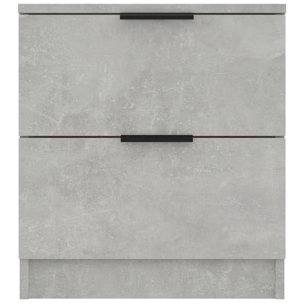 vidaXL Noptiere, 2 buc., gri beton, lemn prelucrat vidaXL Noptiere, 2 buc., gri beton, lemn prelucrat