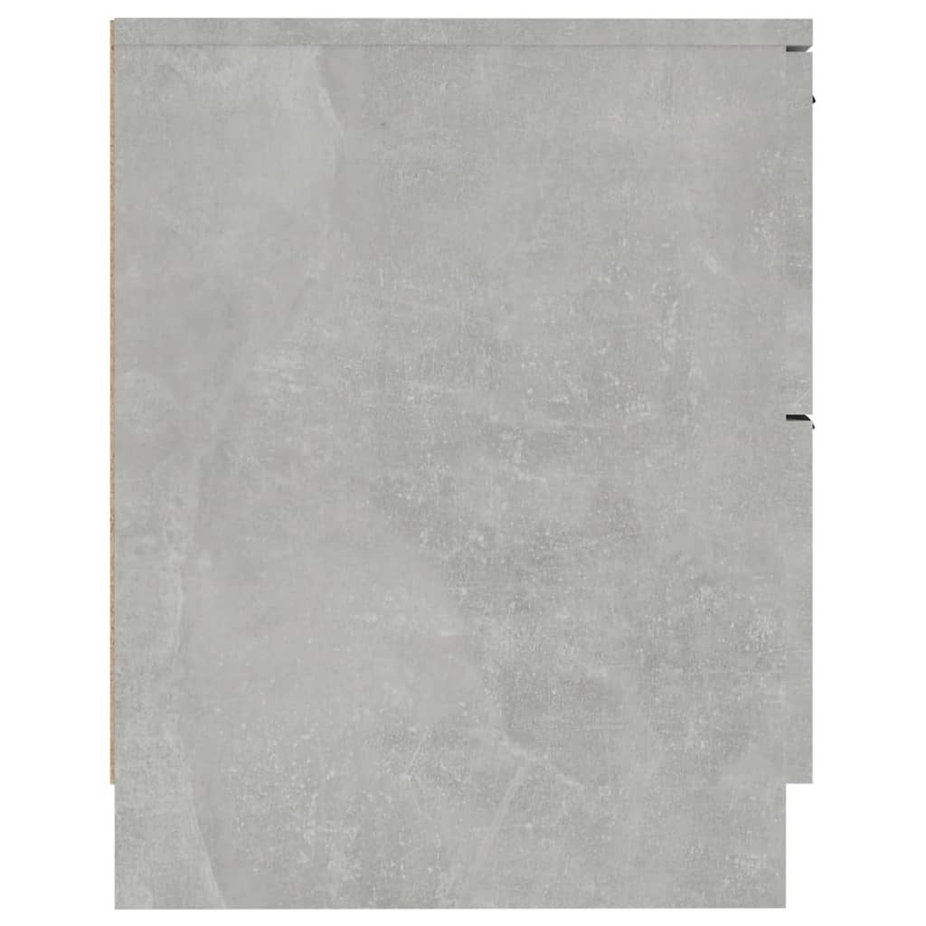 vidaXL Noptiere, 2 buc., gri beton, lemn prelucrat vidaXL Noptiere, 2 buc., gri beton, lemn prelucrat