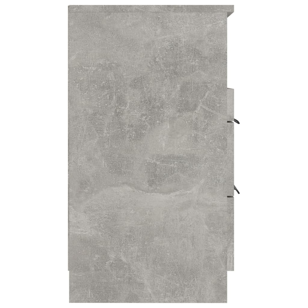 vidaXL Noptiere, 2 buc., gri beton, lemn prelucrat vidaXL Noptiere, 2 buc., gri beton, lemn prelucrat