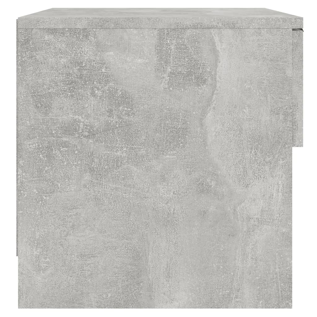 vidaXL Noptiere, 2 buc., gri beton, lemn prelucrat