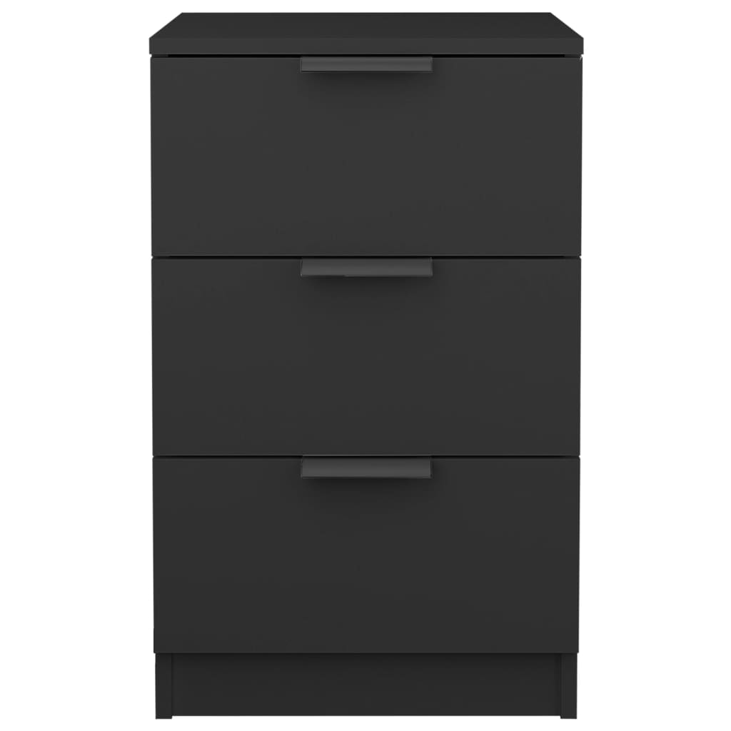 vidaXL Noptiere, 2 buc., Negru, 40x36x65 cm vidaXL Noptiere, 2 buc., Negru, 40x36x65 cm