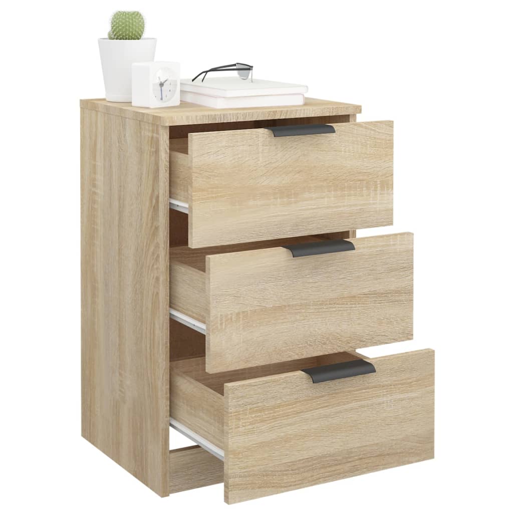 vidaXL Noptiere, 2 buc., stejar sonoma, 40x36x65 cm vidaXL Noptiere, 2 buc., stejar sonoma, 40x36x65 cm
