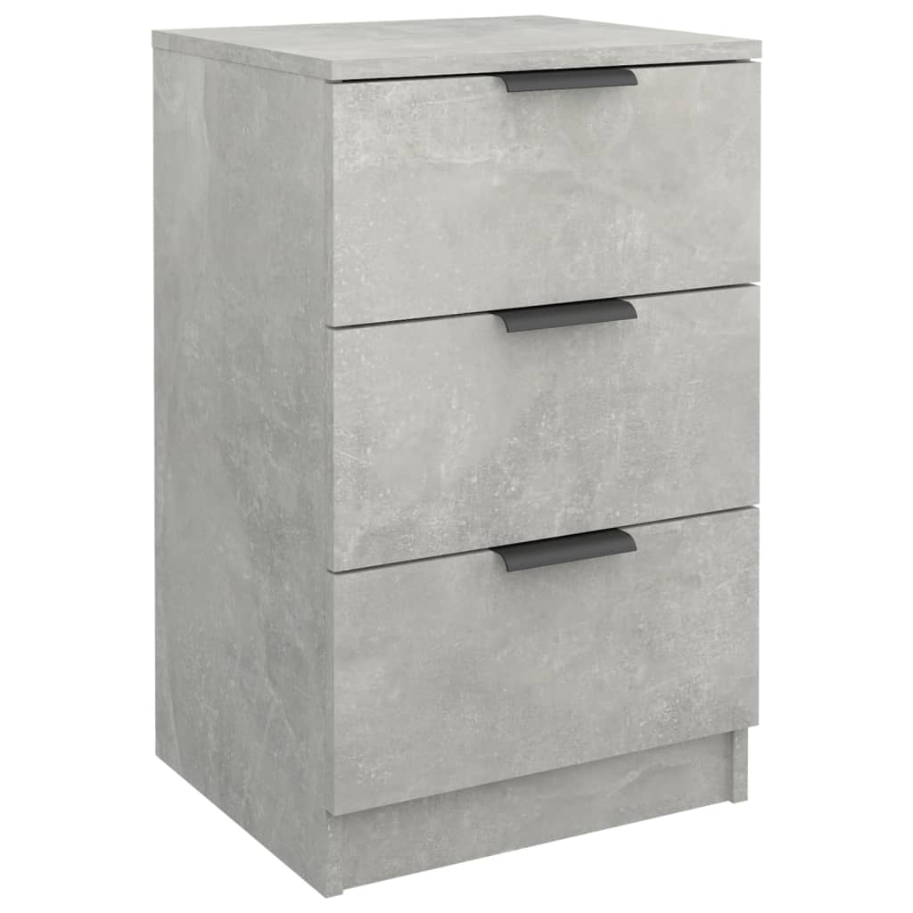 vidaXL Noptieră, gri beton, 40x36x65 cm