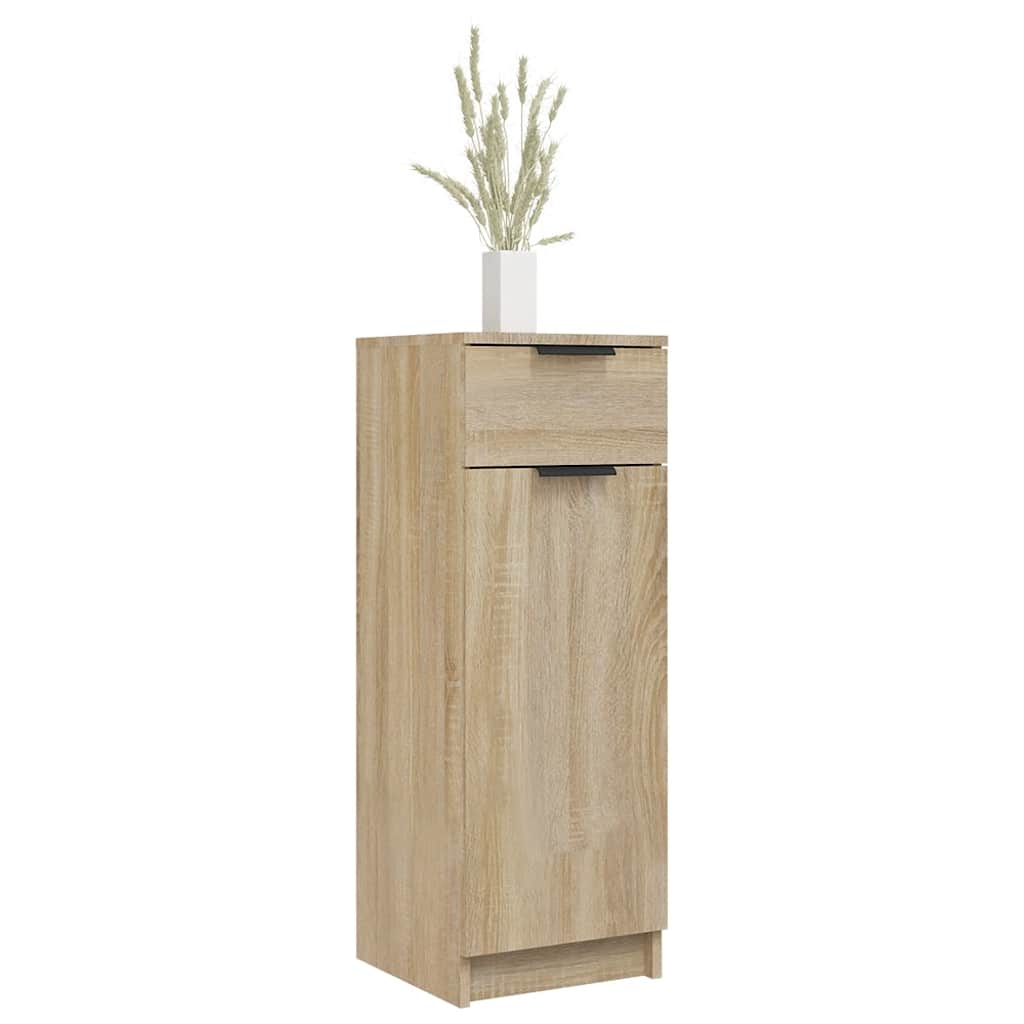 vidaXL Dulap de baie, stejar sonoma, 32x34x90 cm, lemn compozit