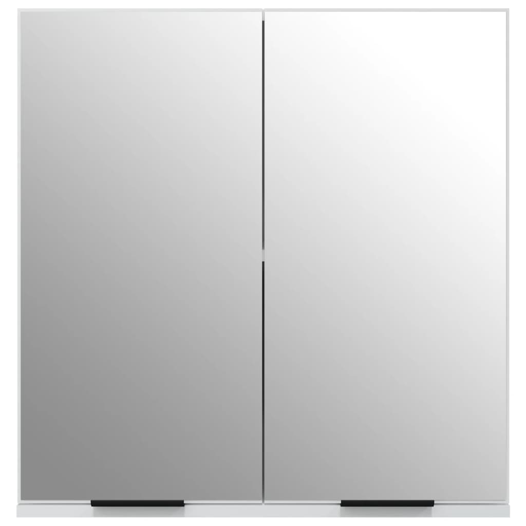 vidaXL Dulap de baie cu oglindă, alb, 64x20x67 cm vidaXL Dulap de baie cu oglindă, alb, 64x20x67 cm