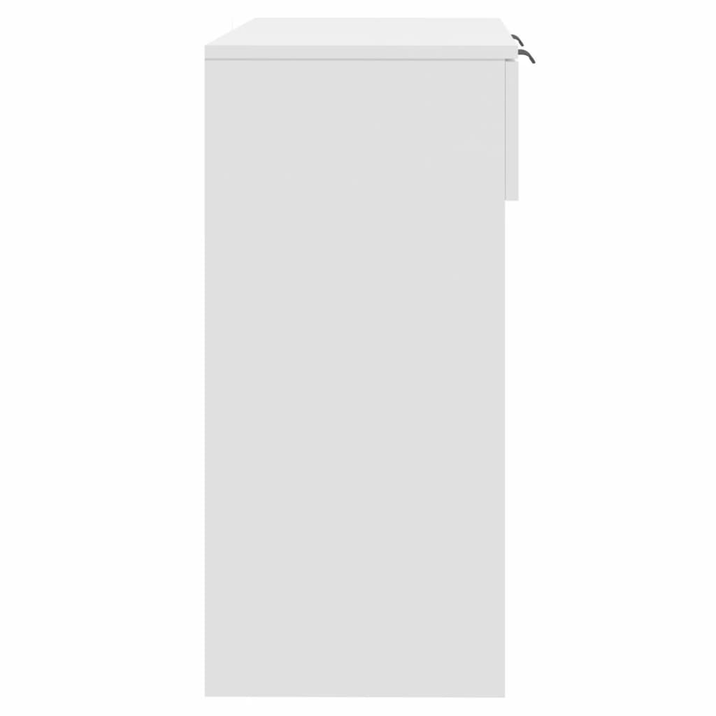 vidaXL Măsuță consolă, alb, 90x36x75 cm, lemn prelucrat vidaXL Măsuță consolă, alb, 90x36x75 cm, lemn prelucrat