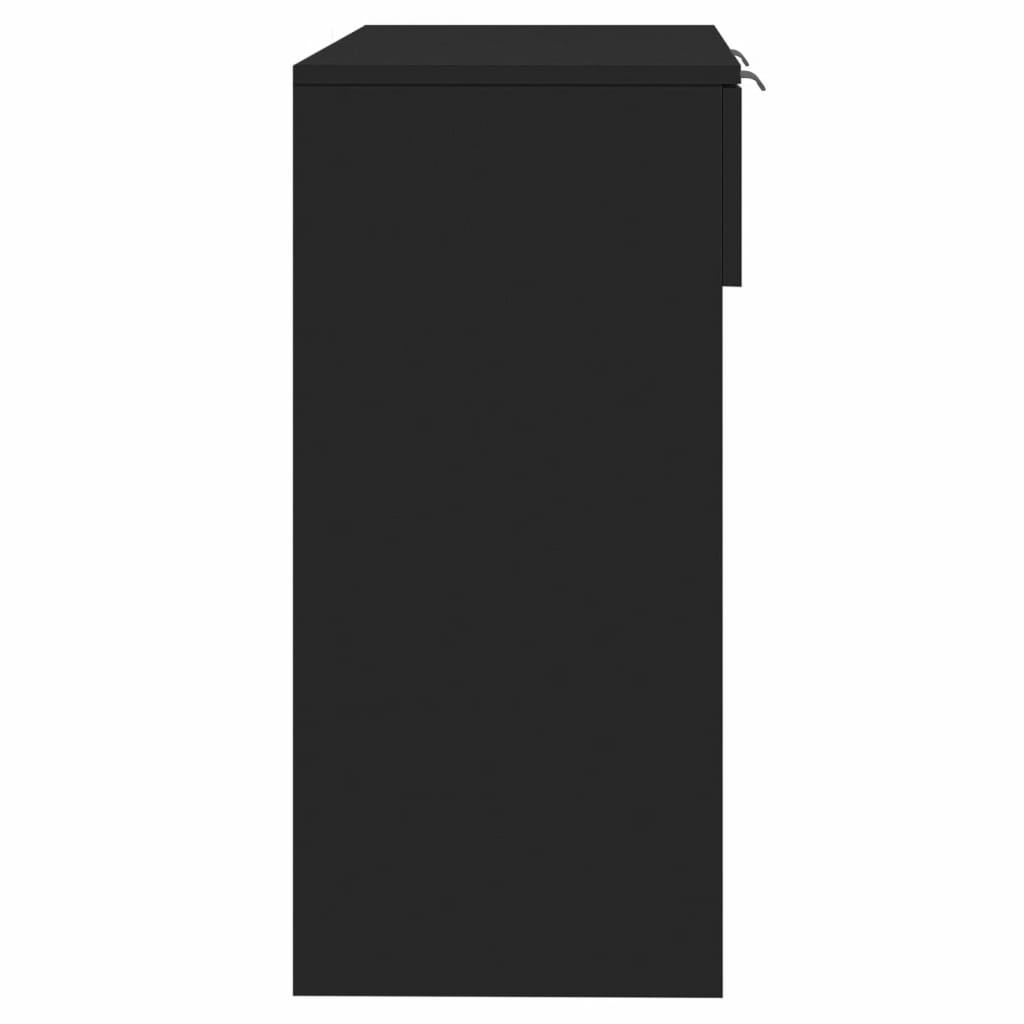 vidaXL Măsuță consolă, negru, 90x36x75 cm, lemn compozit vidaXL Măsuță consolă, negru, 90x36x75 cm, lemn compozit