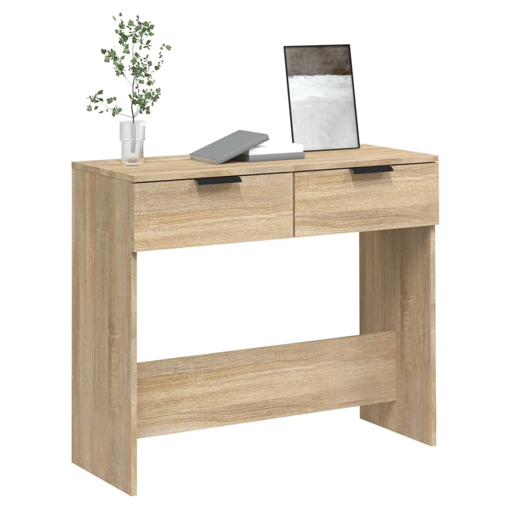 vidaXL Măsuță consolă, stejar sonoma, 90x36x75 cm, lemn prelucrat vidaXL Măsuță consolă, stejar sonoma, 90x36x75 cm, lemn prelucrat