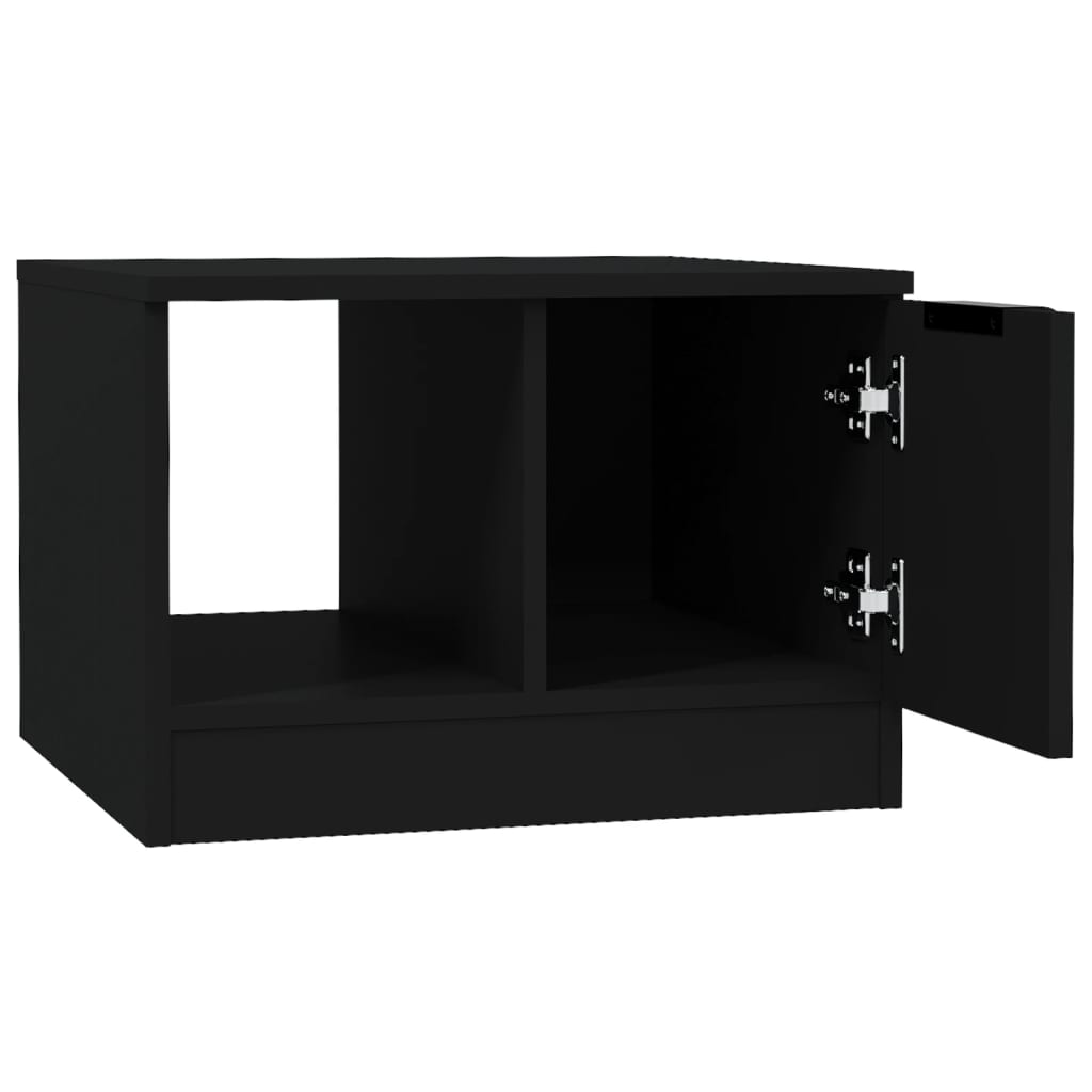 vidaXL Măsuță de cafea, negru, 50x50x36 cm, lemn prelucrat vidaXL Măsuță de cafea, negru, 50x50x36 cm, lemn prelucrat