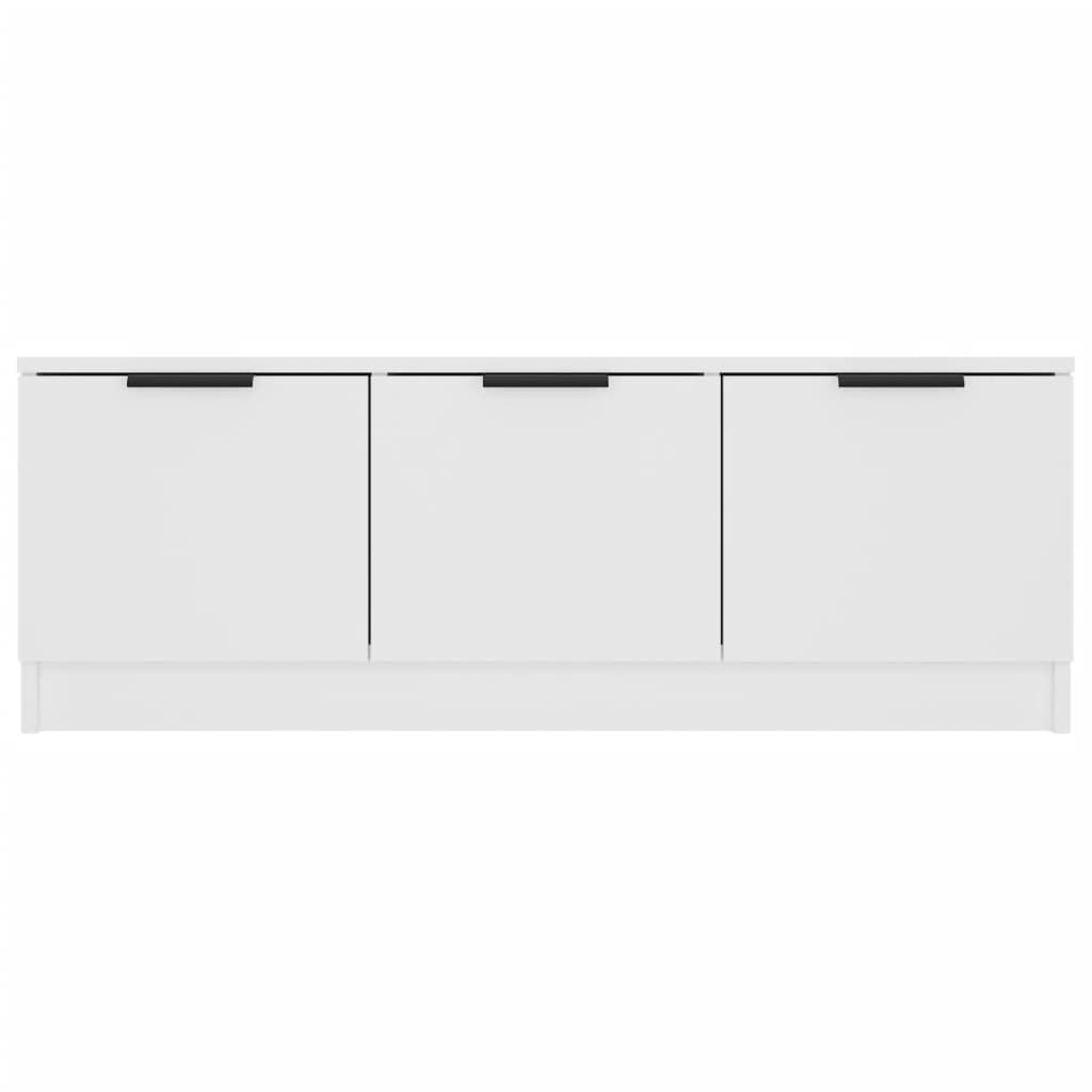 vidaXL Comodă TV, alb, 102x35x36,5 cm, lemn prelucrat
