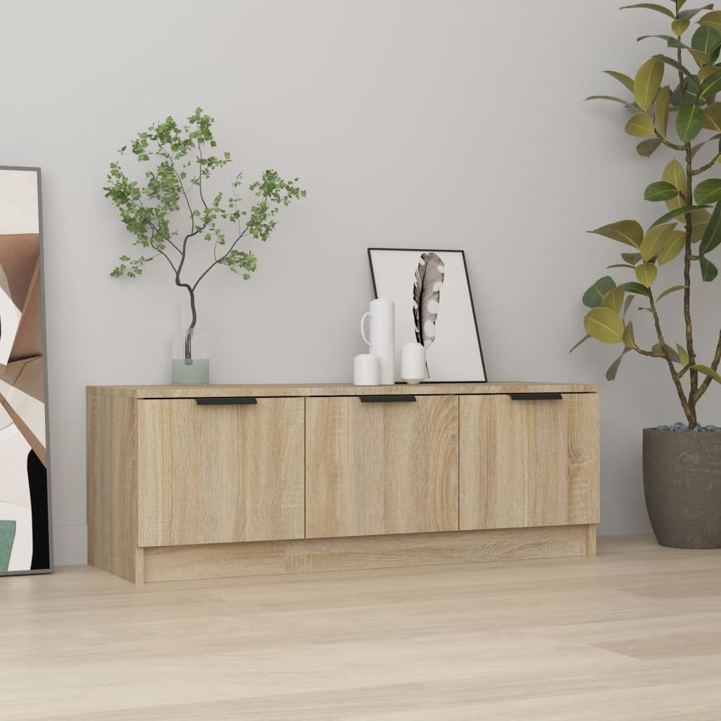 vidaXL Comodă TV, stejar sonoma, 102x35x36,5 cm, lemn prelucrat vidaXL Comodă TV, stejar sonoma, 102x35x36,5 cm, lemn prelucrat