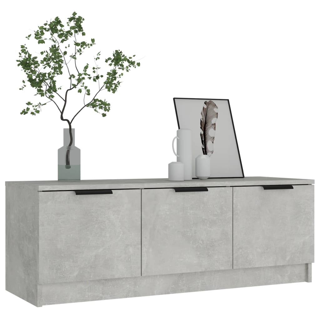vidaXL Comodă TV, gri beton, 102x35x36,5 cm, lemn prelucrat vidaXL Comodă TV, gri beton, 102x35x36,5 cm, lemn prelucrat
