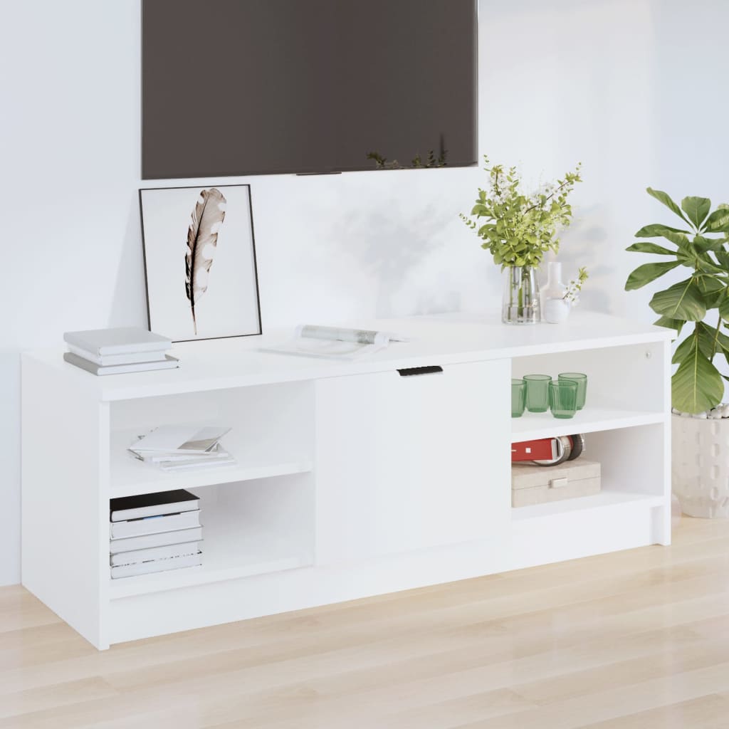 vidaXL Comodă TV, alb, 102x35,5x36,5 cm, lemn compozit vidaXL Comodă TV, alb, 102x35,5x36,5 cm, lemn compozit