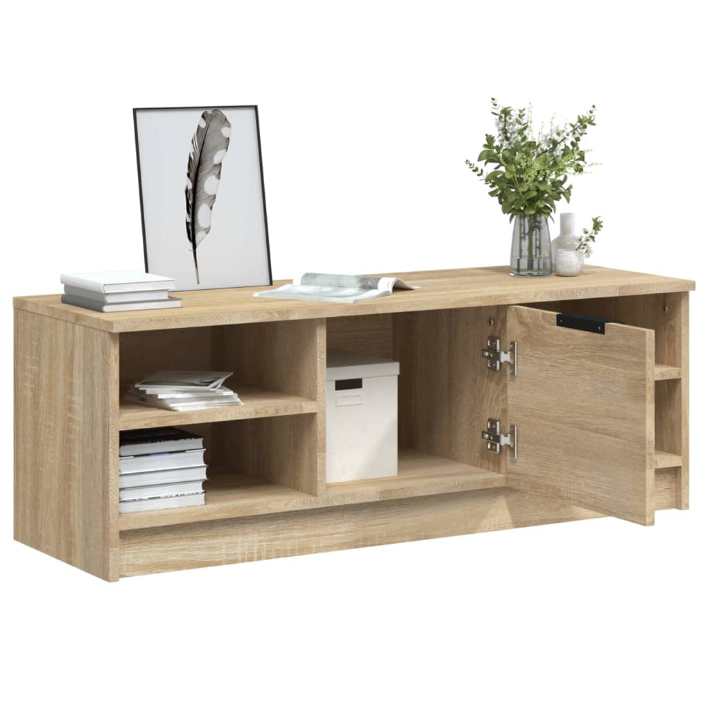 vidaXL Comodă TV, stejar sonoma, 102x35,5x36,5 cm, lemn compozit vidaXL Comodă TV, stejar sonoma, 102x35,5x36,5 cm, lemn compozit