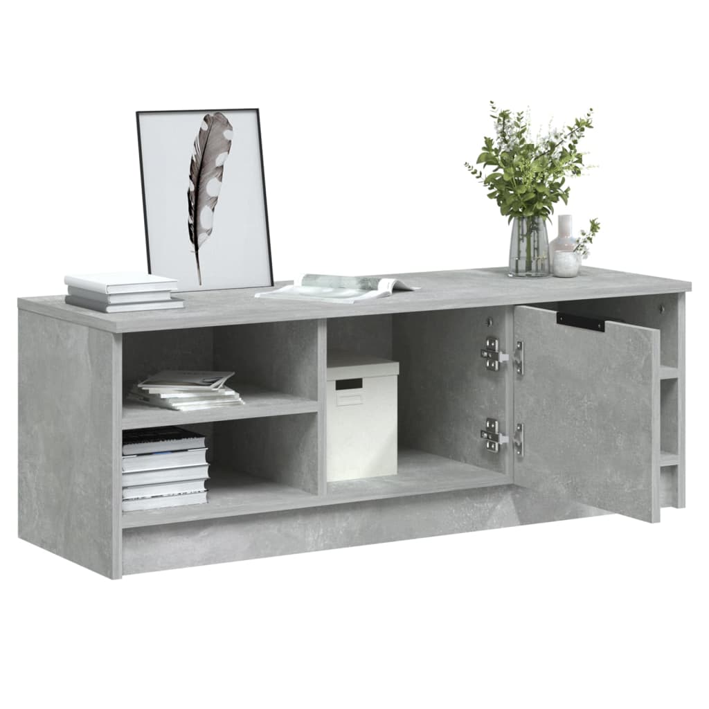 vidaXL Comodă TV, gri beton, 102x35,5x36,5 cm, lemn compozit vidaXL Comodă TV, gri beton, 102x35,5x36,5 cm, lemn compozit