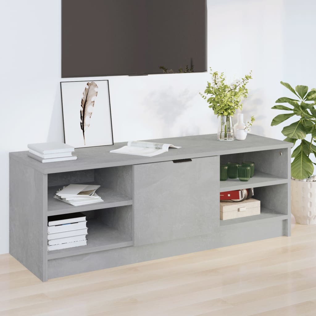 vidaXL Comodă TV, gri beton, 102x35,5x36,5 cm, lemn compozit vidaXL Comodă TV, gri beton, 102x35,5x36,5 cm, lemn compozit