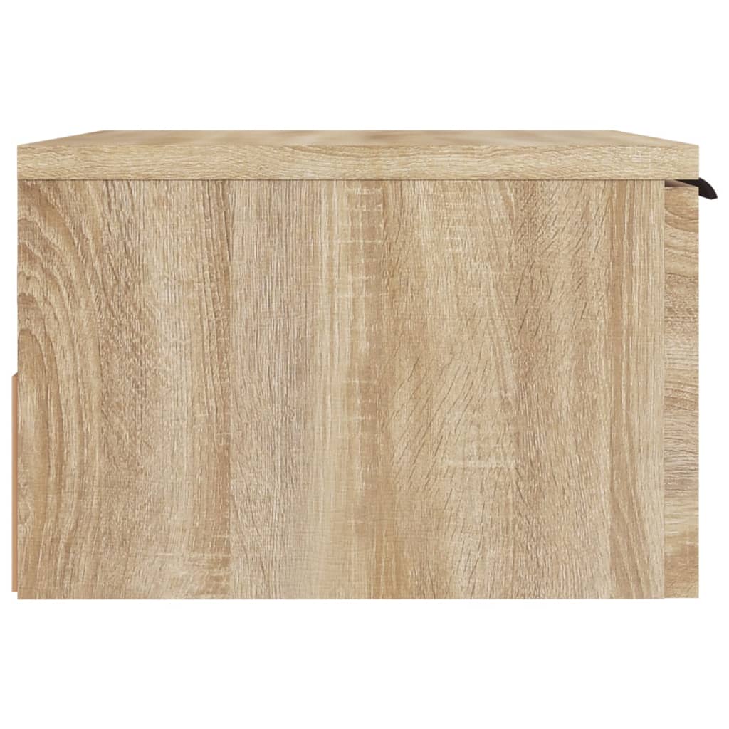vidaXL Noptiere de perete, 2 buc., stejar sonoma, 34x30x20 cm
