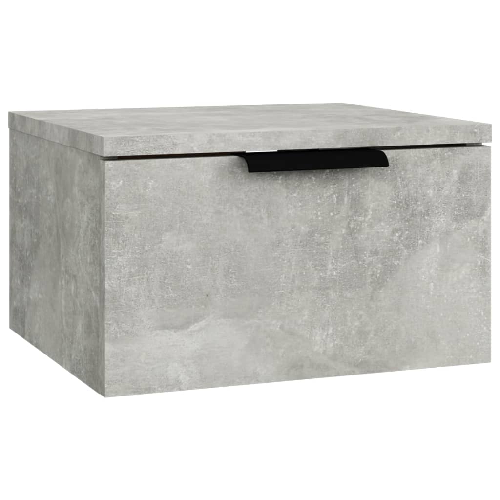 vidaXL Noptieră de perete, gri beton, 34x30x20 cm vidaXL Noptieră de perete, gri beton, 34x30x20 cm