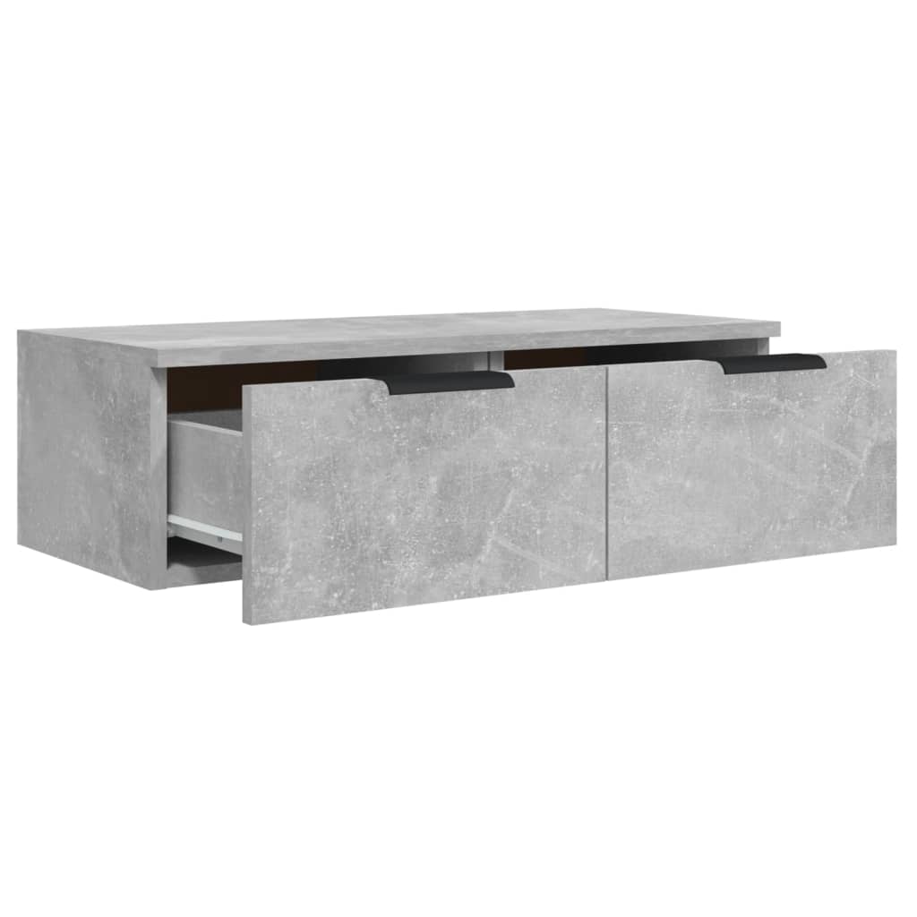 vidaXL Dulap de perete, gri beton, 68x30x20 cm, lemn compozit
