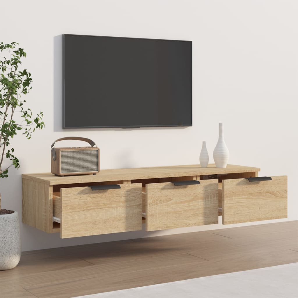 vidaXL Dulap de perete, stejar sonoma, 102x30x20 cm, lemn compozit vidaXL Dulap de perete, stejar sonoma, 102x30x20 cm, lemn compozit