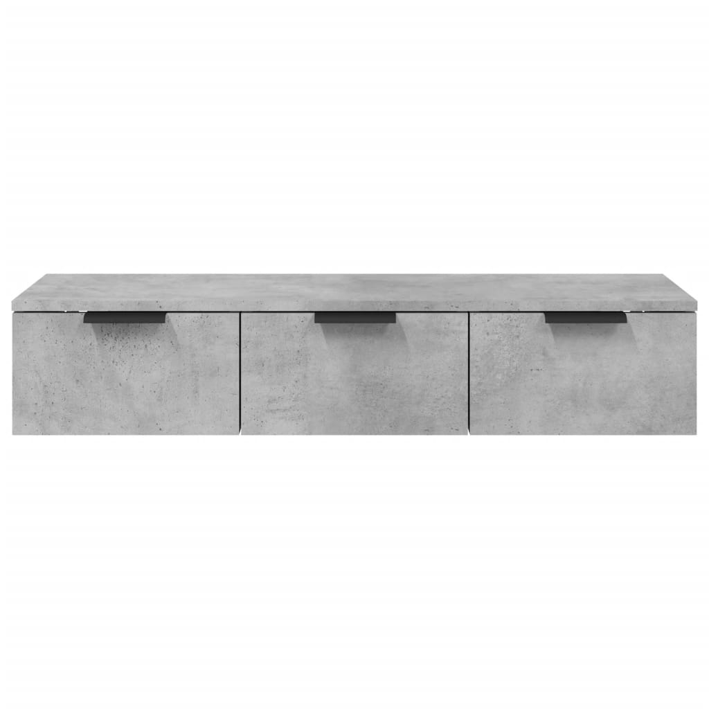 vidaXL Dulap de perete, gri beton, 102x30x20 cm, lemn compozit vidaXL Dulap de perete, gri beton, 102x30x20 cm, lemn compozit