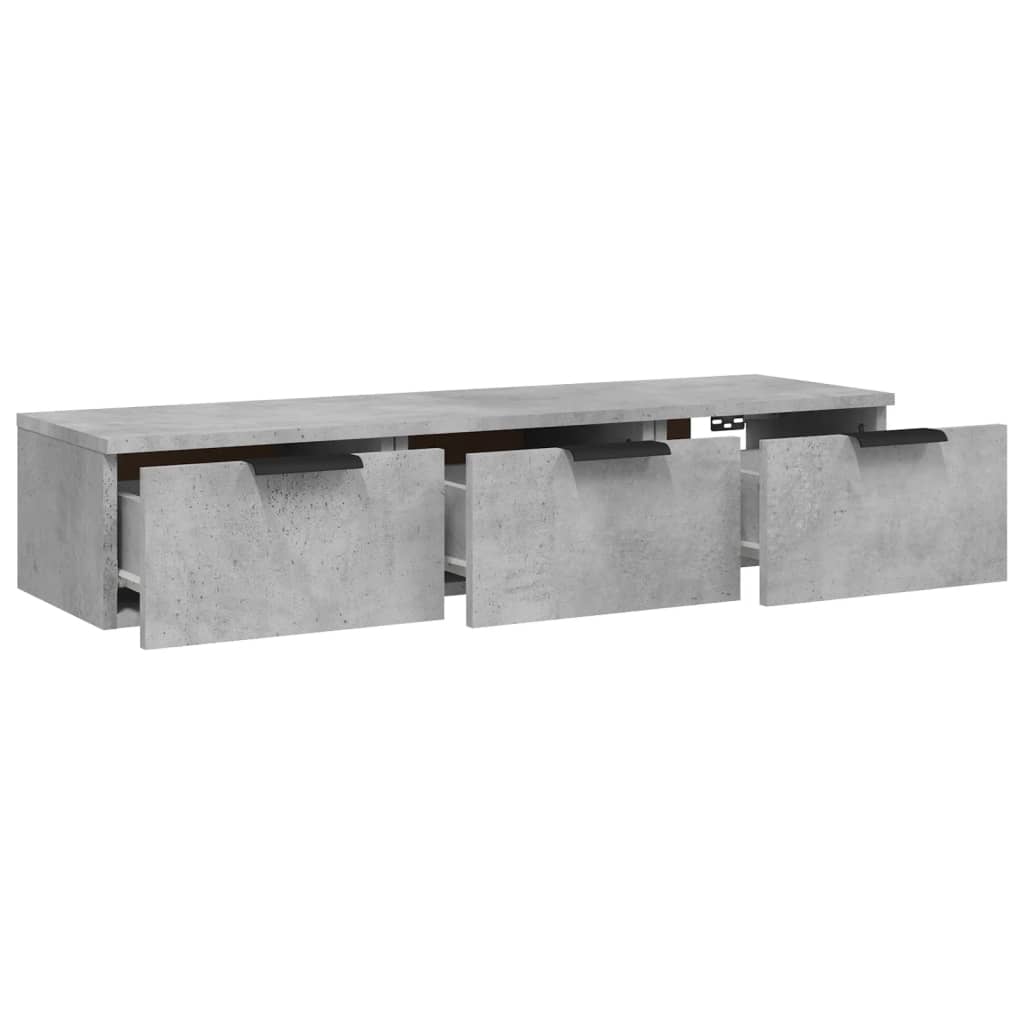 vidaXL Dulap de perete, gri beton, 102x30x20 cm, lemn compozit vidaXL Dulap de perete, gri beton, 102x30x20 cm, lemn compozit