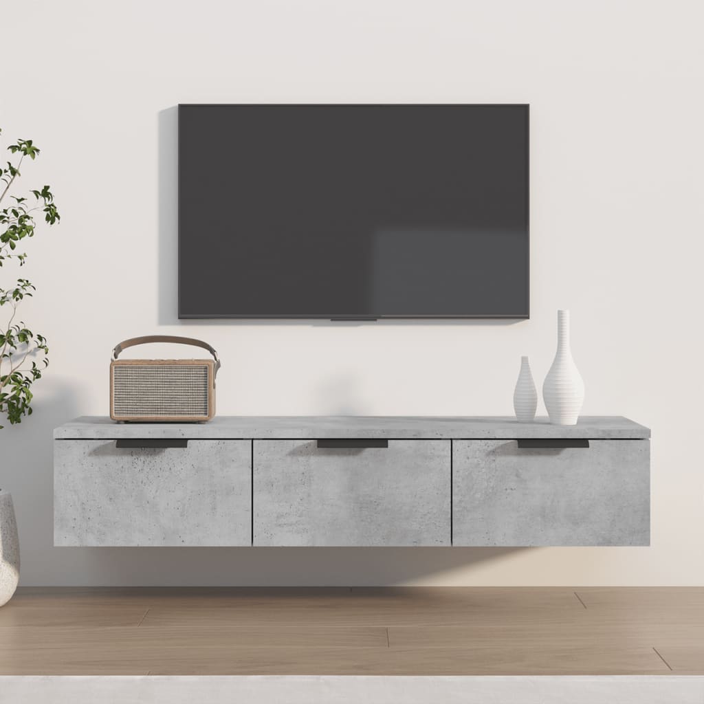 vidaXL Dulap de perete, gri beton, 102x30x20 cm, lemn compozit vidaXL Dulap de perete, gri beton, 102x30x20 cm, lemn compozit