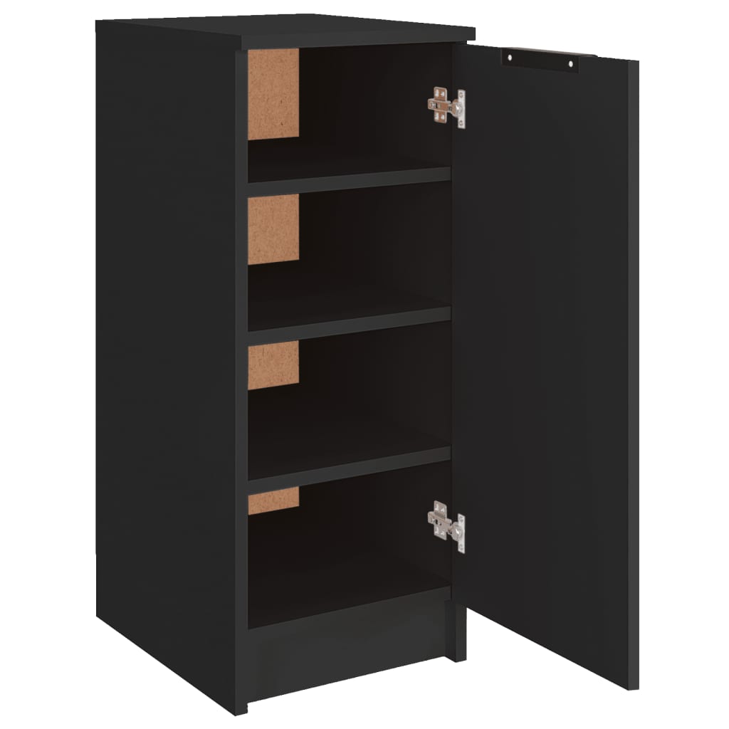 vidaXL Pantofar, negru, 30x35x70 cm, lemn compozit vidaXL Pantofar, negru, 30x35x70 cm, lemn compozit