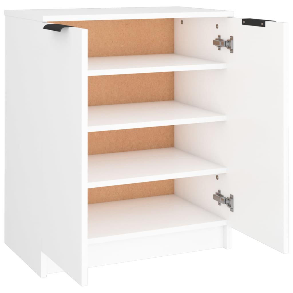 vidaXL Pantofar, alb, 59x35x70 cm, lemn prelucrat vidaXL Pantofar, alb, 59x35x70 cm, lemn prelucrat