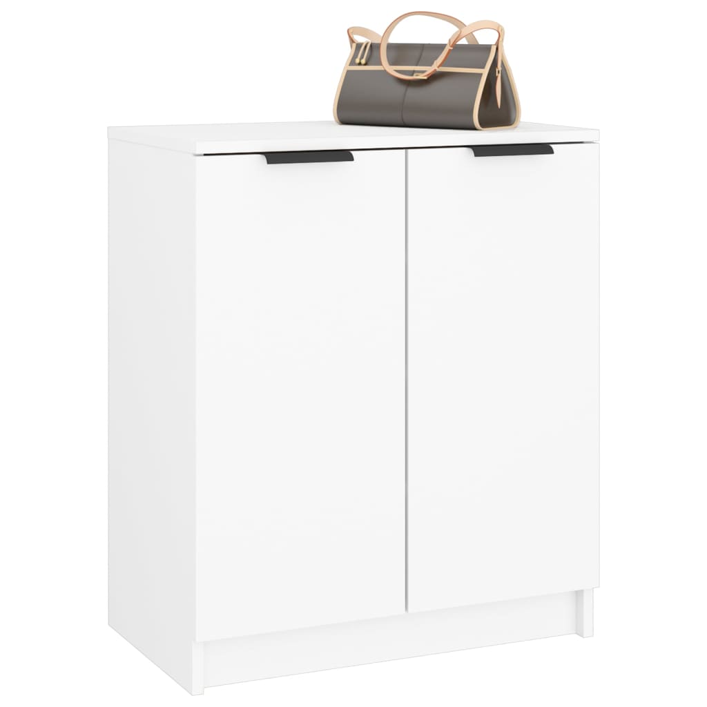 vidaXL Pantofar, alb, 59x35x70 cm, lemn prelucrat vidaXL Pantofar, alb, 59x35x70 cm, lemn prelucrat