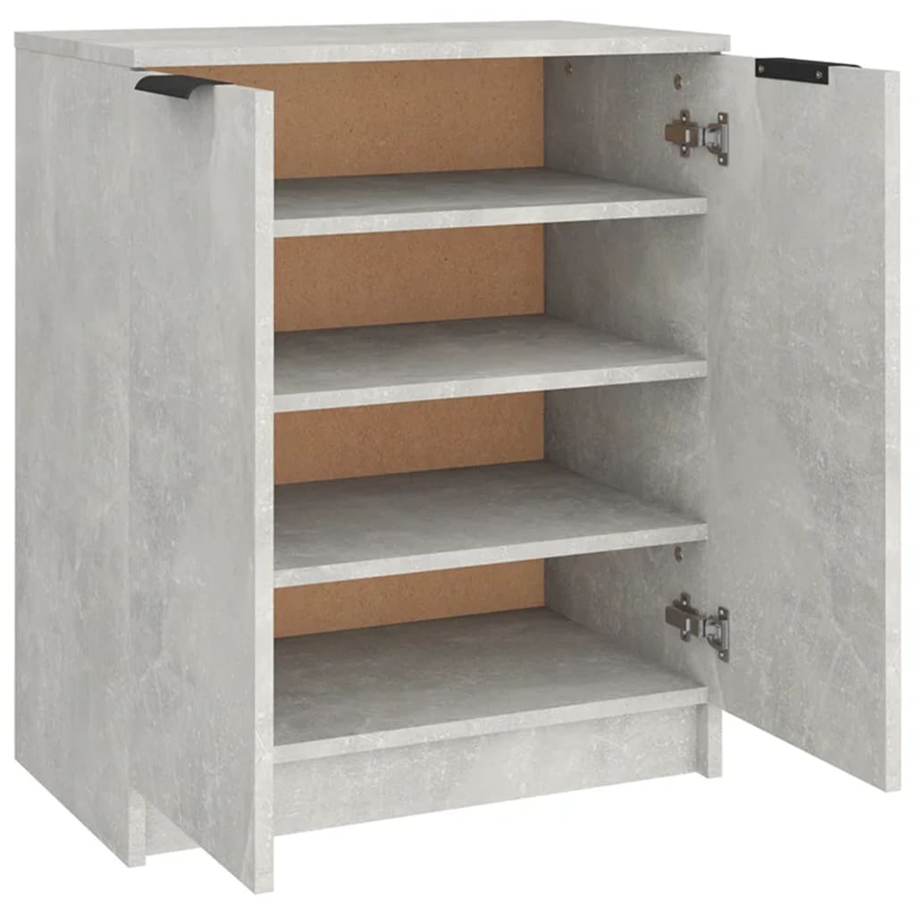 vidaXL Pantofar, gri beton, 59x35x70 cm, lemn prelucrat vidaXL Pantofar, gri beton, 59x35x70 cm, lemn prelucrat