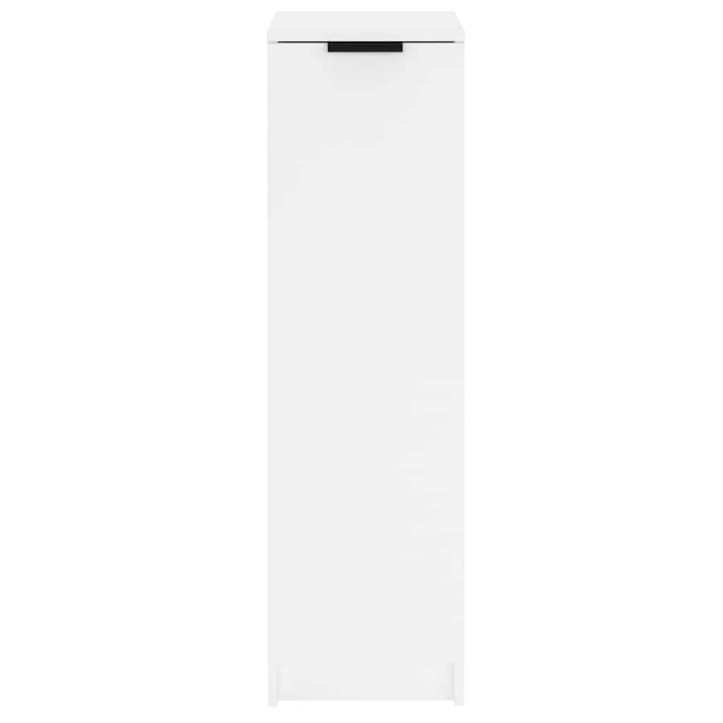 vidaXL Pantofar, alb, 30x35x100 cm, lemn compozit