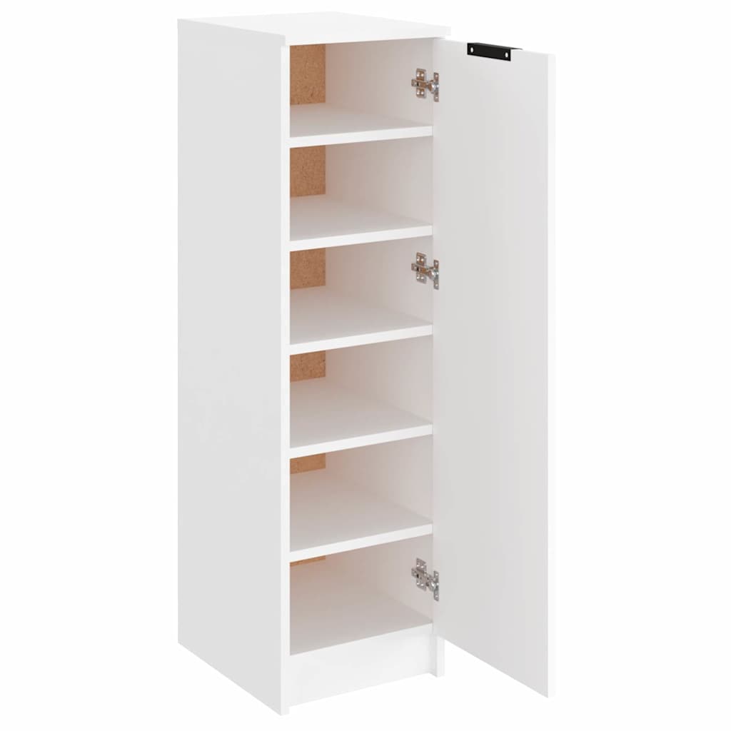 vidaXL Pantofar, alb, 30x35x100 cm, lemn compozit