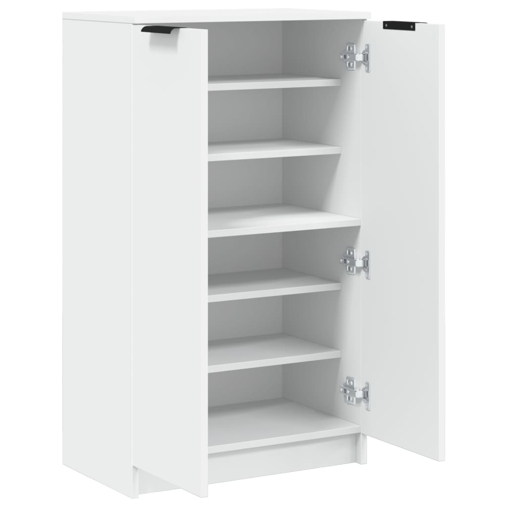 vidaXL Dulap pentru încălțăminte alb 59x35x100 cm lemn prelucrat vidaXL Dulap pentru încălțăminte alb 59x35x100 cm lemn prelucrat
