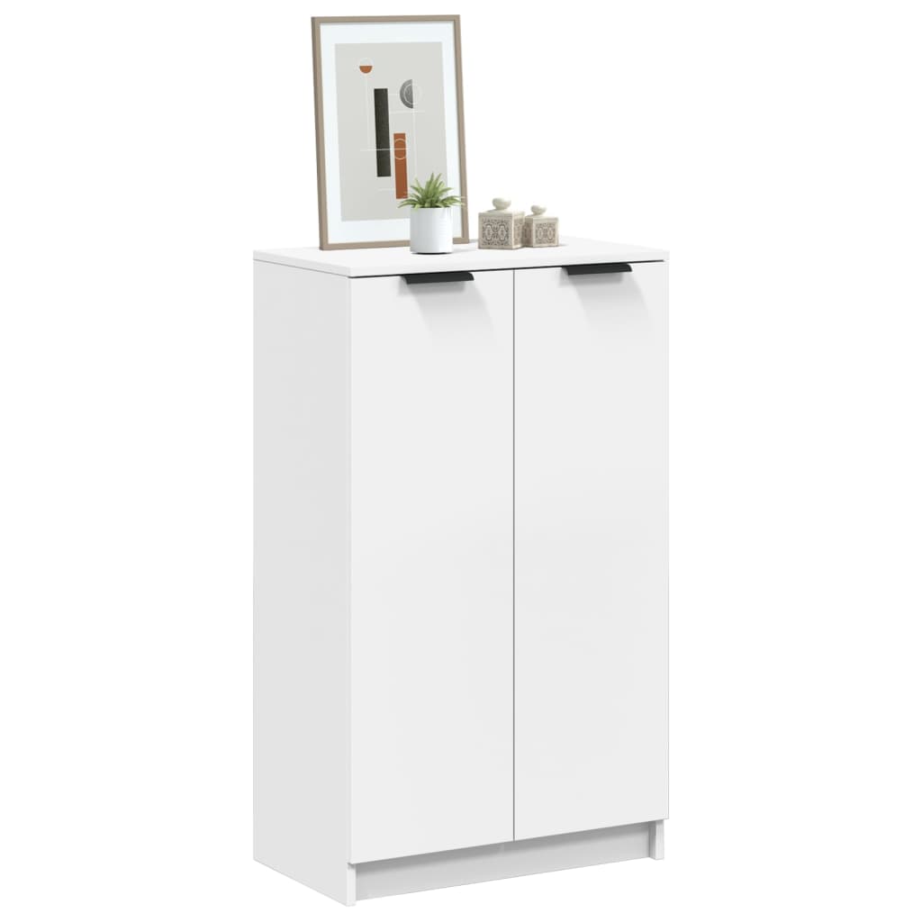 vidaXL Dulap pentru încălțăminte alb 59x35x100 cm lemn prelucrat vidaXL Dulap pentru încălțăminte alb 59x35x100 cm lemn prelucrat