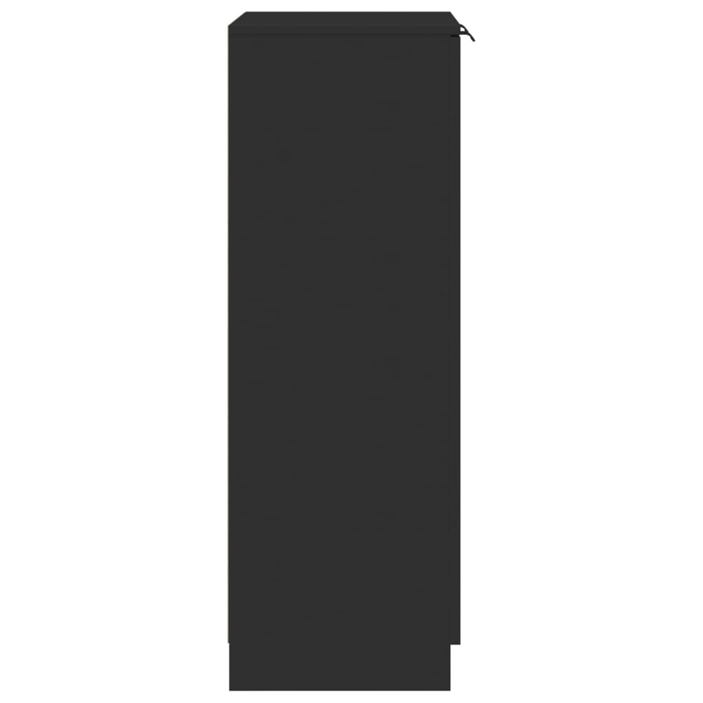 vidaXL Pantofar, negru, 59x35x100 cm, lemn prelucrat vidaXL Pantofar, negru, 59x35x100 cm, lemn prelucrat