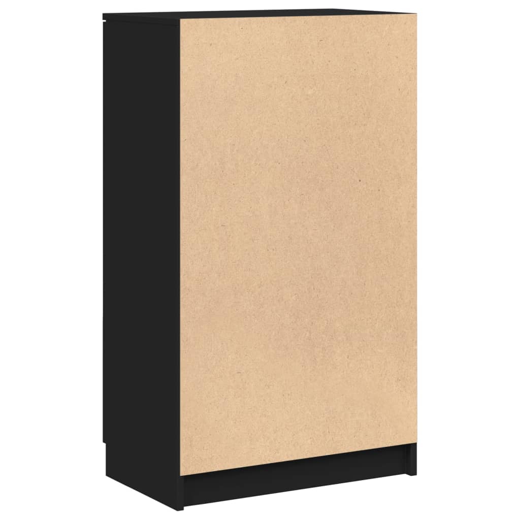 vidaXL Pantofar, negru, 59x35x100 cm, lemn prelucrat vidaXL Pantofar, negru, 59x35x100 cm, lemn prelucrat