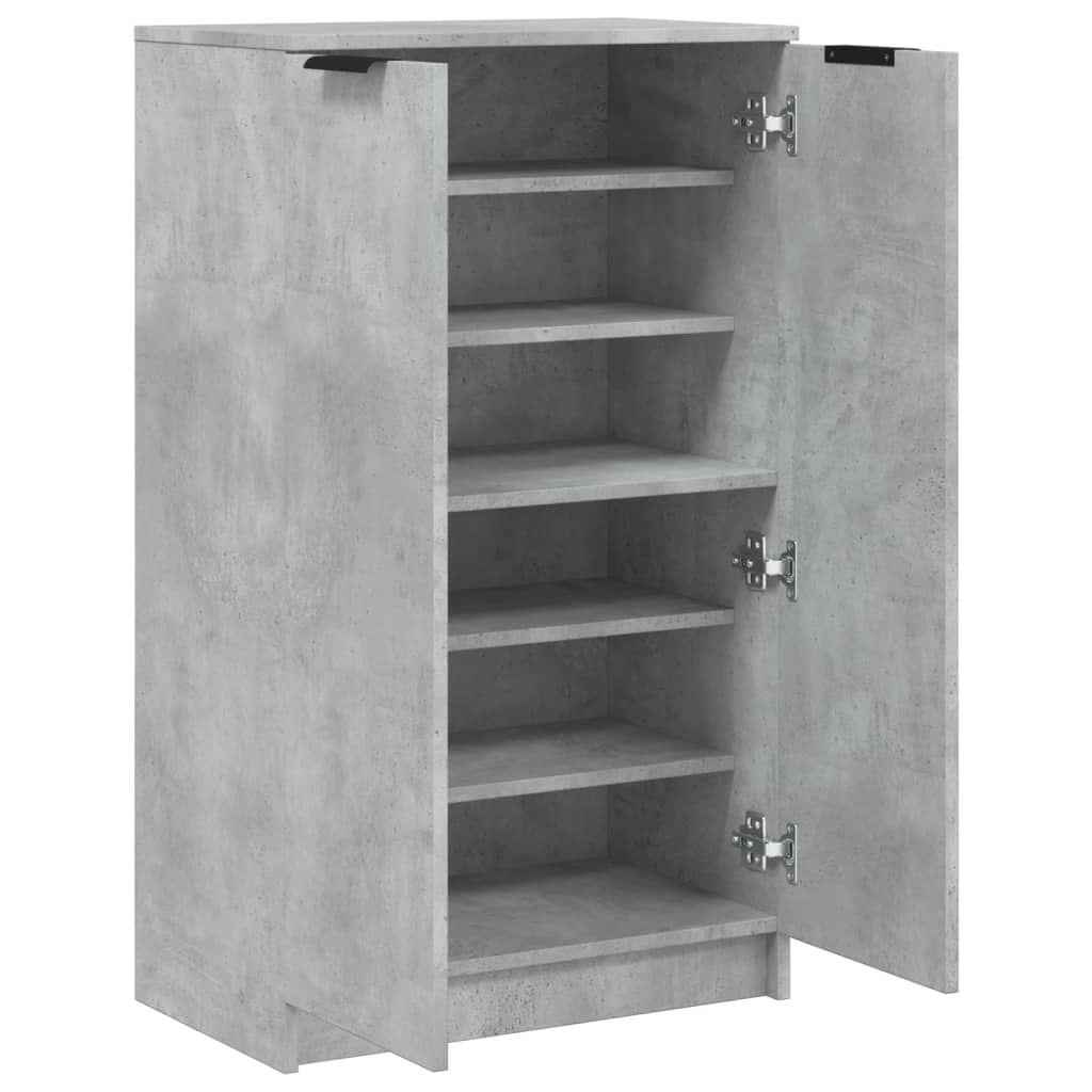vidaXL Pantofar, gri beton, 59x35x100 cm, lemn compozit vidaXL Pantofar, gri beton, 59x35x100 cm, lemn compozit