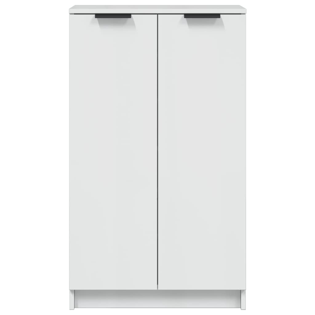 vidaXL Pantofar, alb extralucios, 59x35x100 cm, lemn compozit vidaXL Pantofar, alb extralucios, 59x35x100 cm, lemn compozit