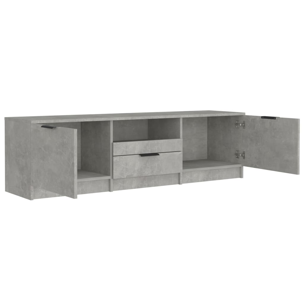 vidaXL Comodă TV, gri beton, 140x35x40 cm, lemn prelucrat vidaXL Comodă TV, gri beton, 140x35x40 cm, lemn prelucrat