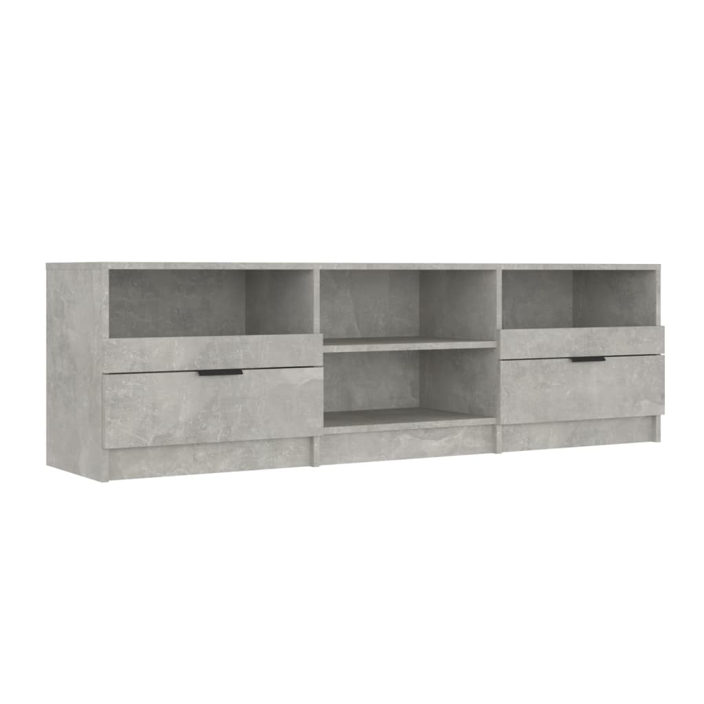 vidaXL Comodă TV, gri beton, 150x33,5x45 cm, lemn prelucrat