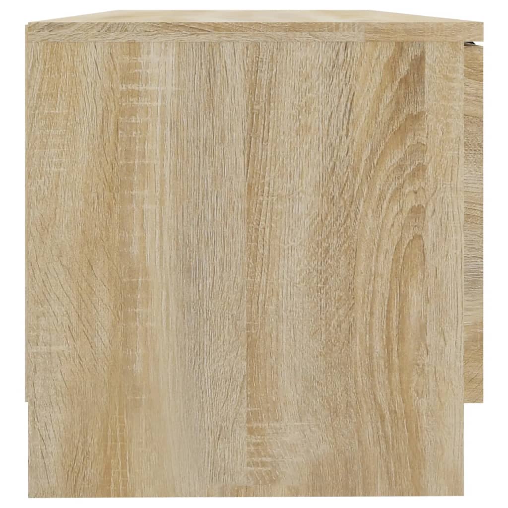 vidaXL Comodă TV, stejar sonoma, 80x35x36,5 cm, lemn prelucrat