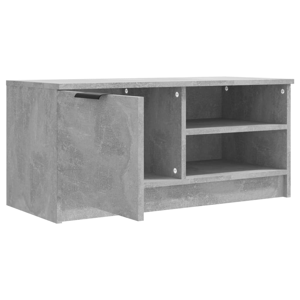 vidaXL Comodă TV, 2 buc., gri beton, 80x35x36,5 cm, lemn prelucrat