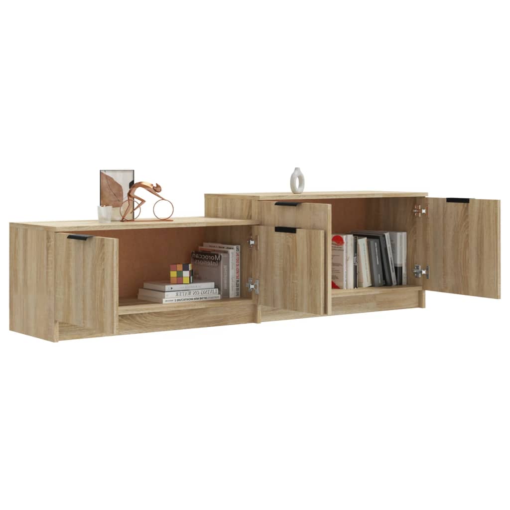 vidaXL Comodă TV, stejar sonoma, 158,5x36x45 cm, lemn prelucrat