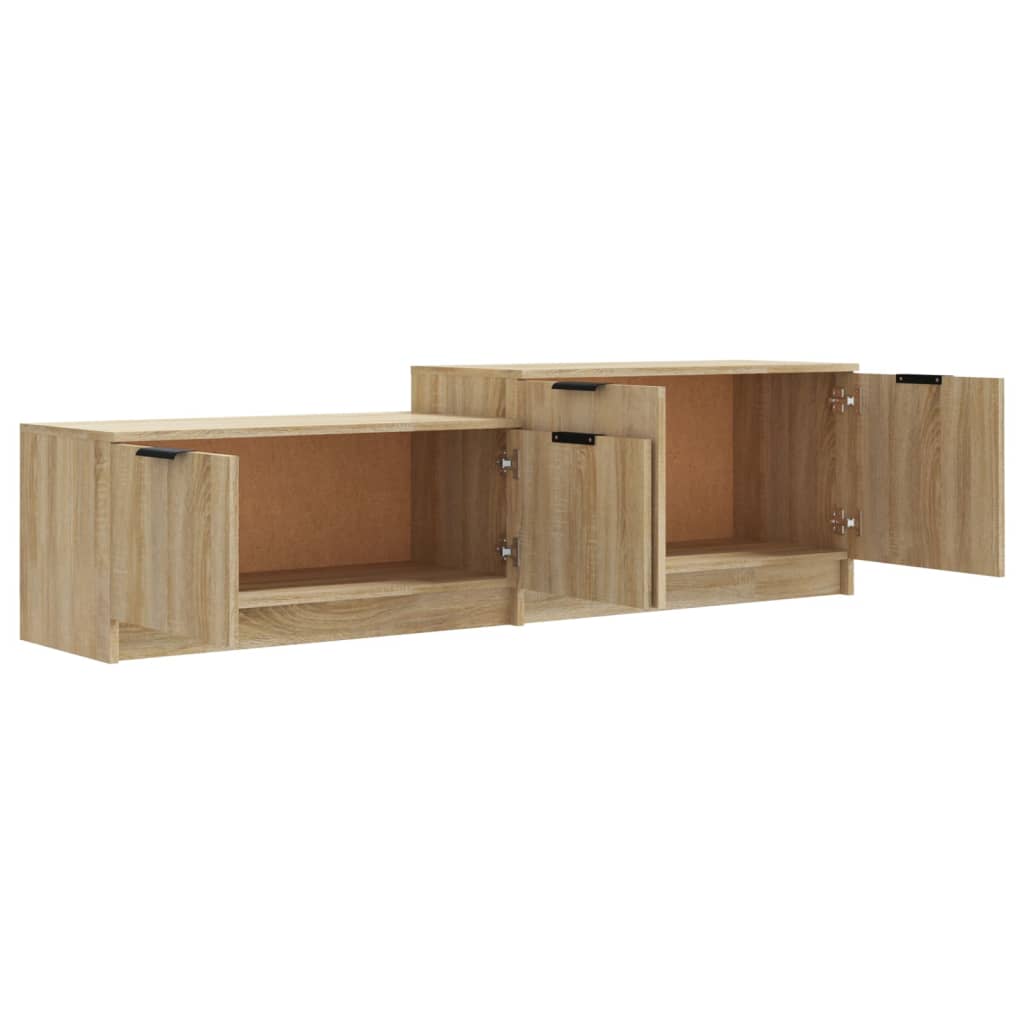 vidaXL Comodă TV, stejar sonoma, 158,5x36x45 cm, lemn prelucrat