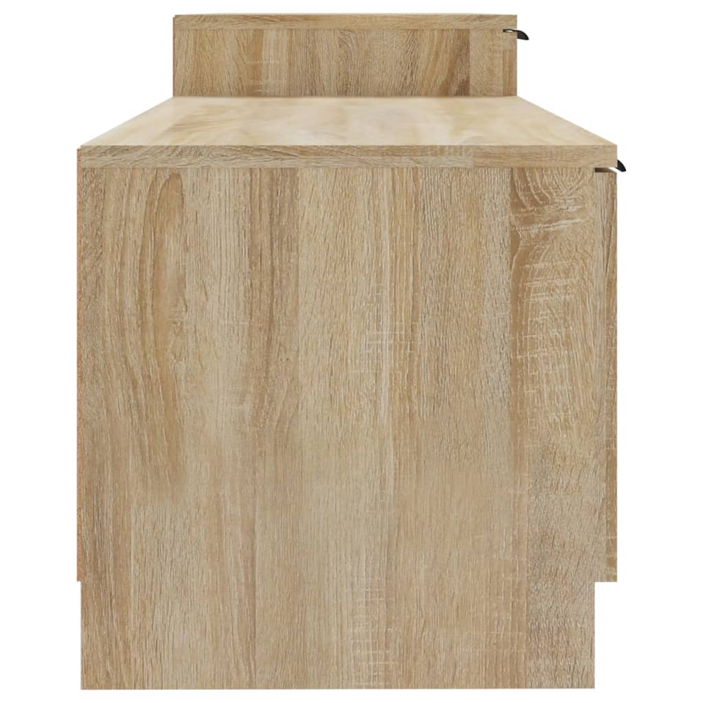 vidaXL Comodă TV, stejar sonoma, 158,5x36x45 cm, lemn prelucrat