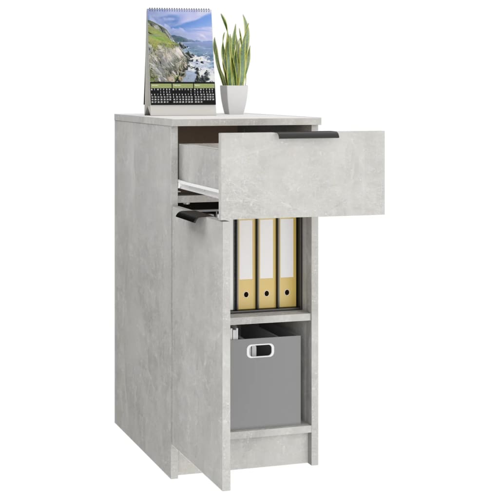 vidaXL Dulap de birou, gri beton, 33,5x50x75 cm, lemn prelucrat vidaXL Dulap de birou, gri beton, 33,5x50x75 cm, lemn prelucrat