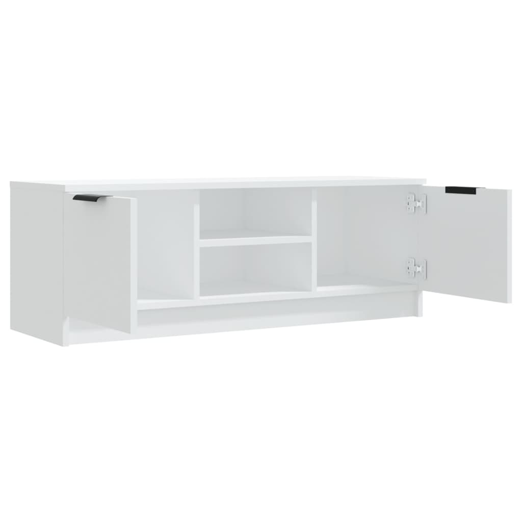 vidaXL Comodă TV, alb, 102x35x36,5 cm, lemn prelucrat