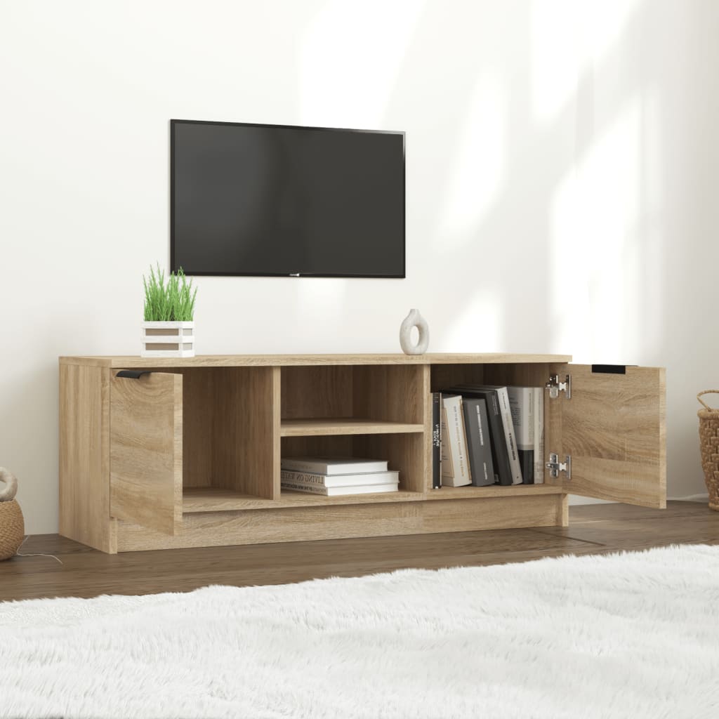 vidaXL Comodă TV, stejar sonoma, 102x35x36,5 cm, lemn prelucrat vidaXL Comodă TV, stejar sonoma, 102x35x36,5 cm, lemn prelucrat