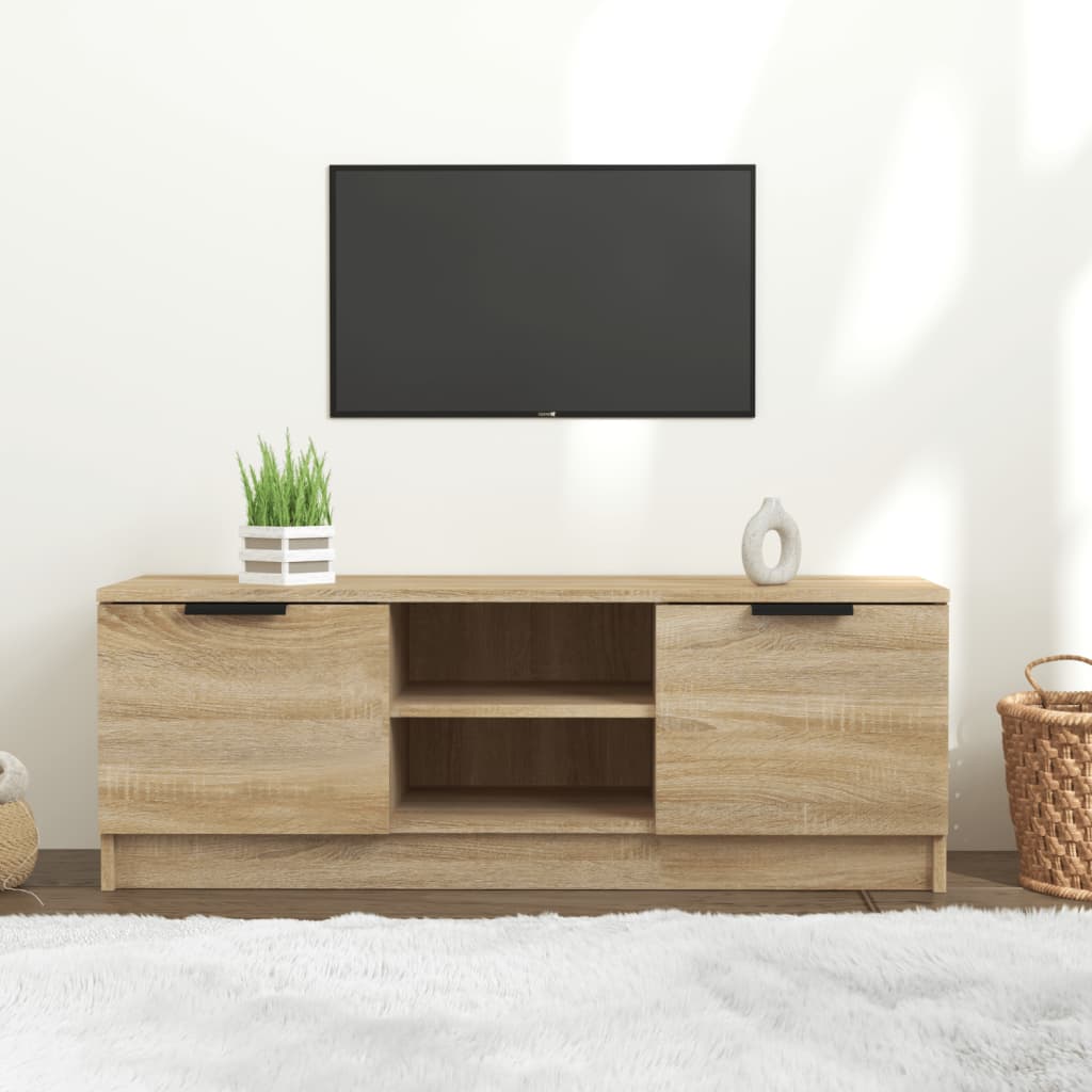 vidaXL Comodă TV, stejar sonoma, 102x35x36,5 cm, lemn prelucrat vidaXL Comodă TV, stejar sonoma, 102x35x36,5 cm, lemn prelucrat